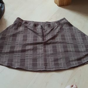 Purple plaid skater skirt